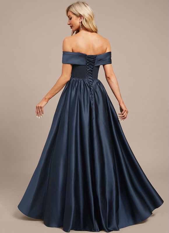 Robe Trapèze Nuit Sombre Élégante - gallery 7