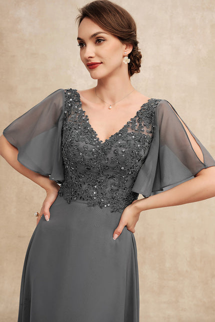 Robe Trapèze Satinée Étoilée - gallery 1