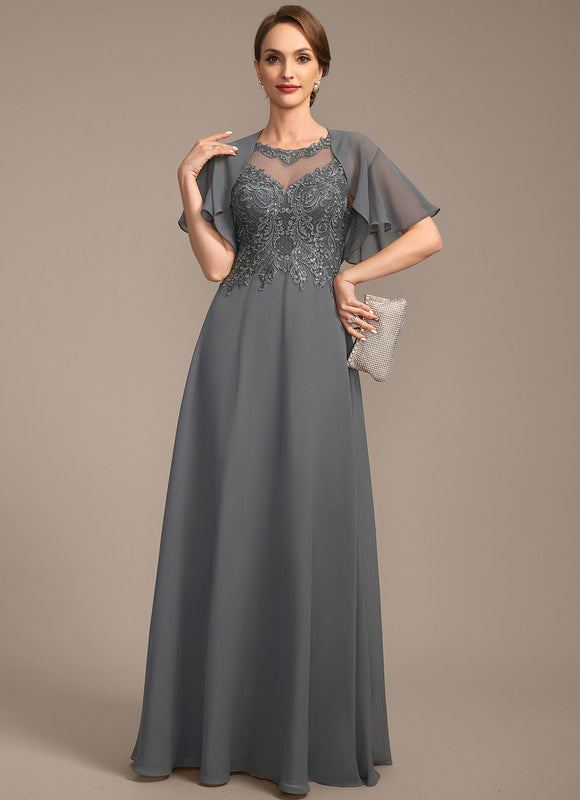 Robe Trapèze Longue Violetée - gallery 2