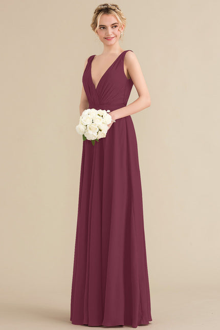 Robe Trapèze Bordeaux Élégance - gallery 3