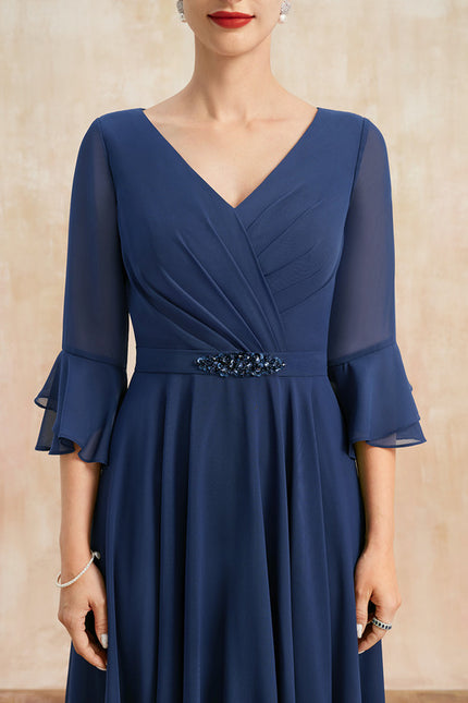 Robe Trapèze Vert Émeraude Élégant - gallery 6
