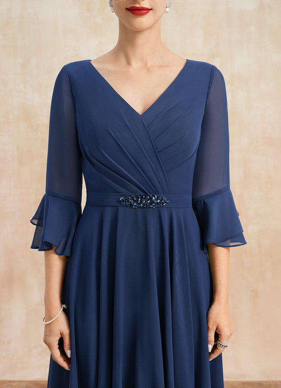 Robe Trapèze Vert Émeraude Élégant - gallery 6