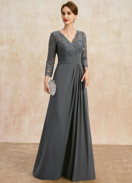 Robe Trapèze Gris Élégance Drapée