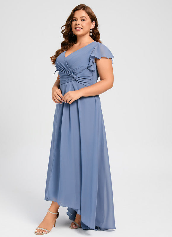 Robe Trapèze Fluide Asymétrique - gallery 8
