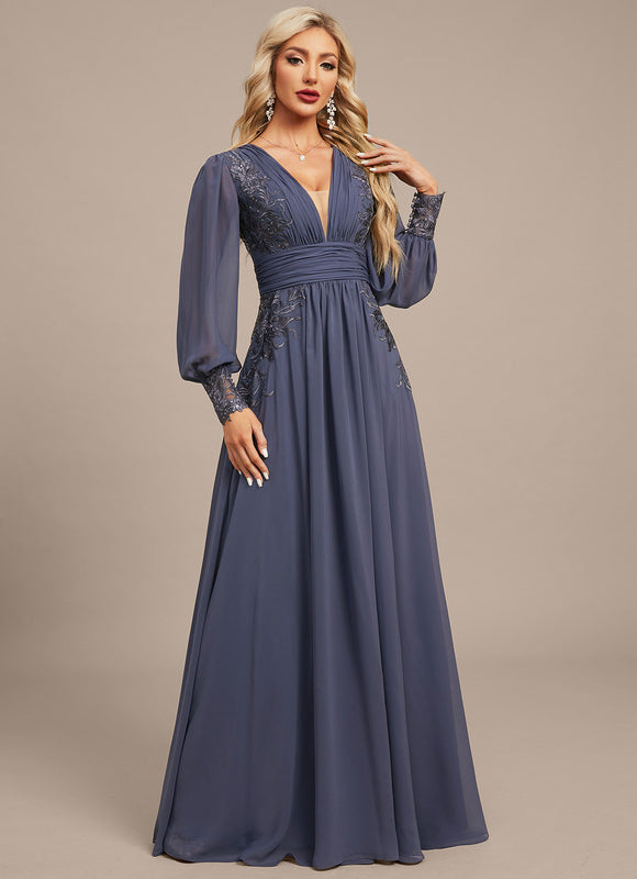 Robe Trapèze Lueur Azurienne - gallery 5