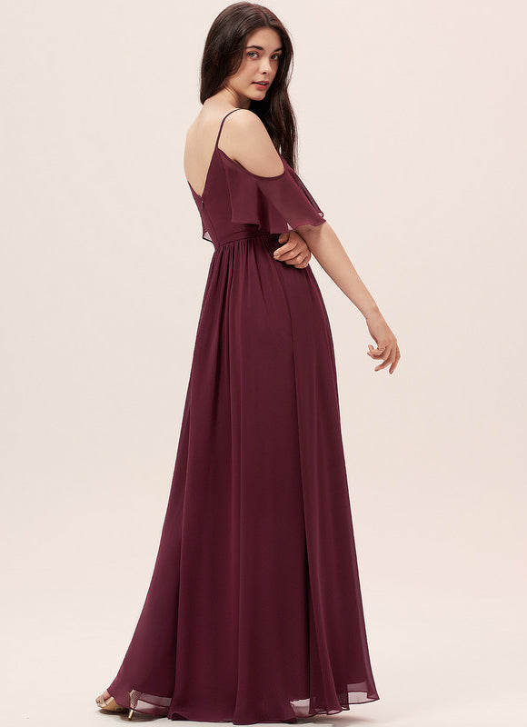 Robe Trapèze Mousseline Fendue - gallery 3