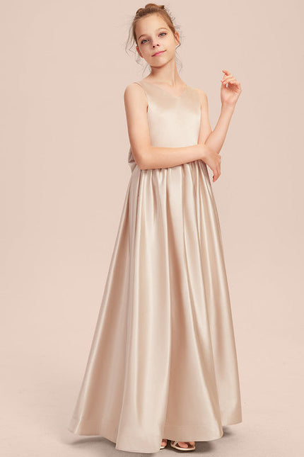 Robe Trapèze Satinée Rose - gallery 6