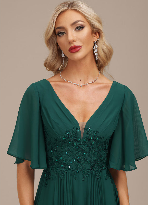 Robe Trapèze Émeraude Envoûtante - gallery 1