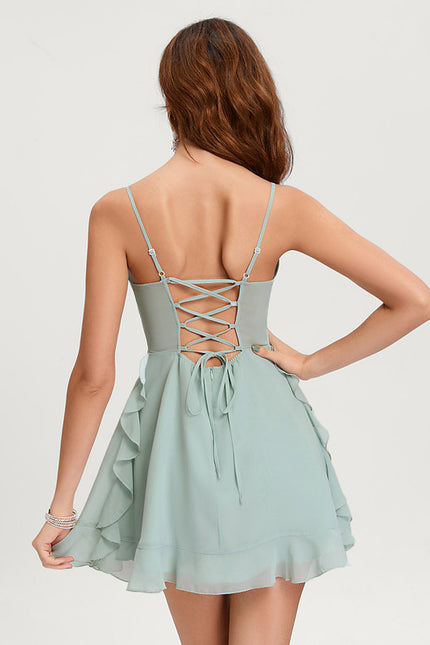 Robe Trapèze Aérienne Mint - gallery 3