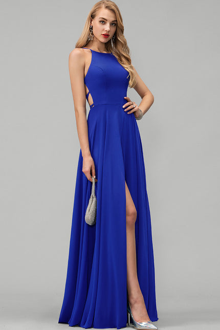 Robe Trapèze Bleu Serein Flottant - gallery 4
