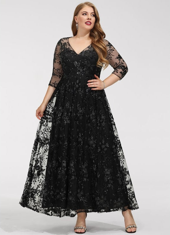 Robe Trapèze Élégance Sombre Lueur - gallery 9