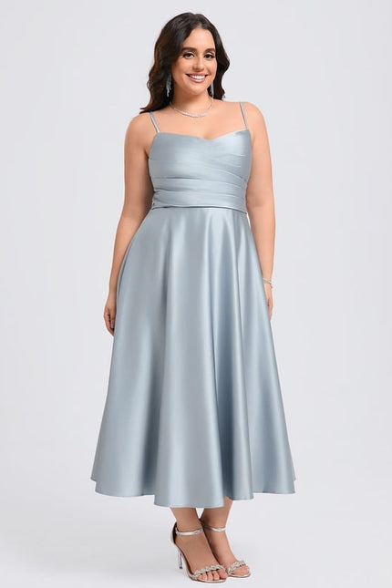 Robe Trapèze Aube Satinée - gallery 8