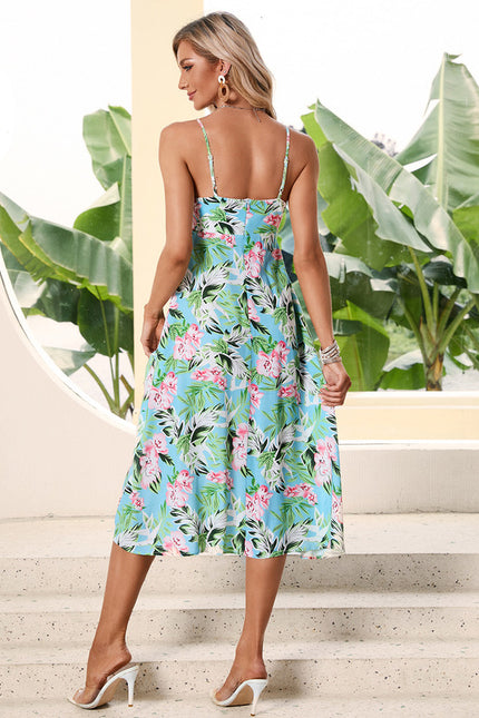 Robe Trapèze Tropicale Évasée - gallery 2