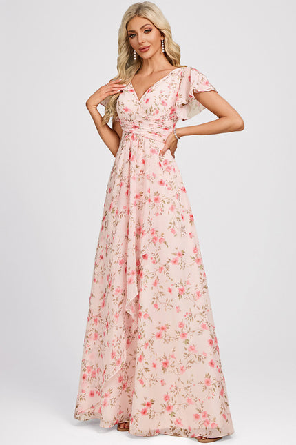 Robe Trapèze Mousseline Fendue - gallery 3