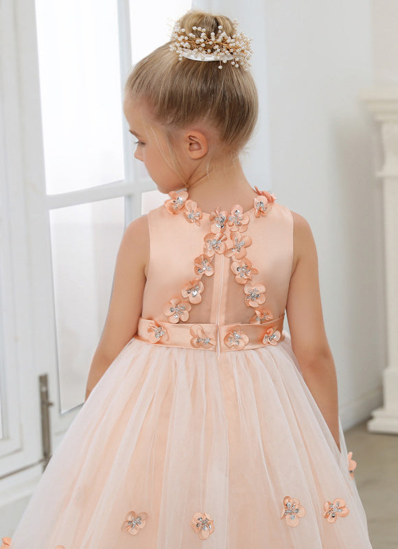 Robe Trapèze Satinée Enfant - gallery 5