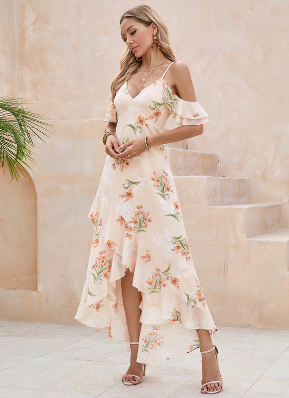 Robe Trapèze Florale Évoquée - gallery 3