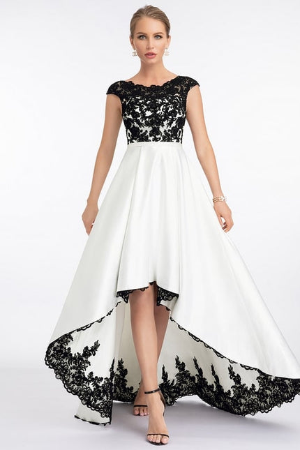 Robe Trapèze Éclat Noir Blanc - gallery 3