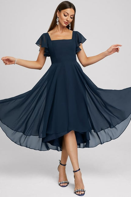 Robe Trapèze Atypique Chiffon - gallery 5