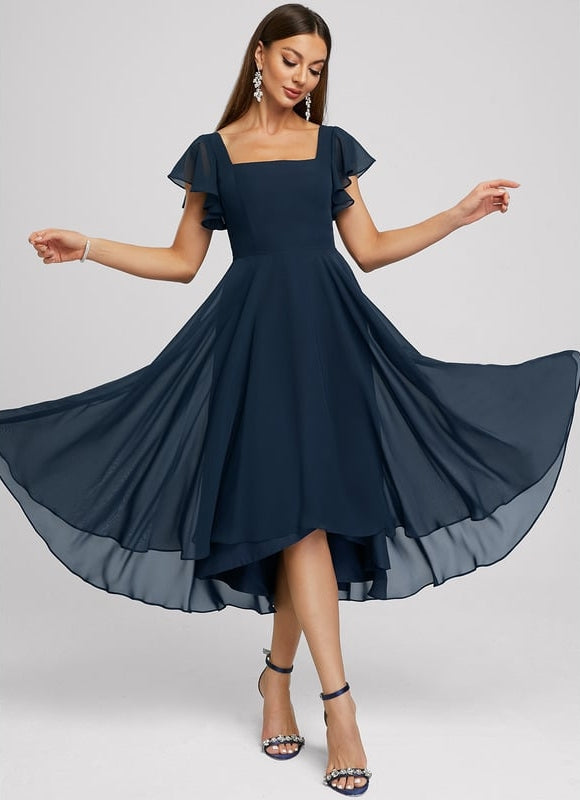 Robe Trapèze Atypique Chiffon - gallery 5