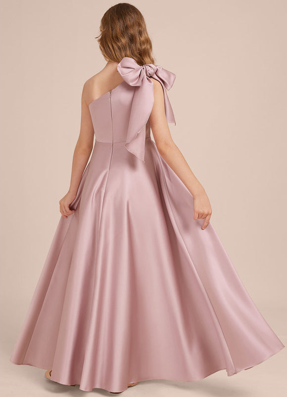 Robe Trapèze Asymétrique Rosée - gallery 3