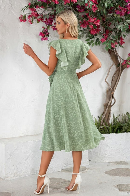 Robe Trapèze Rêve Azur Évasé - gallery 1