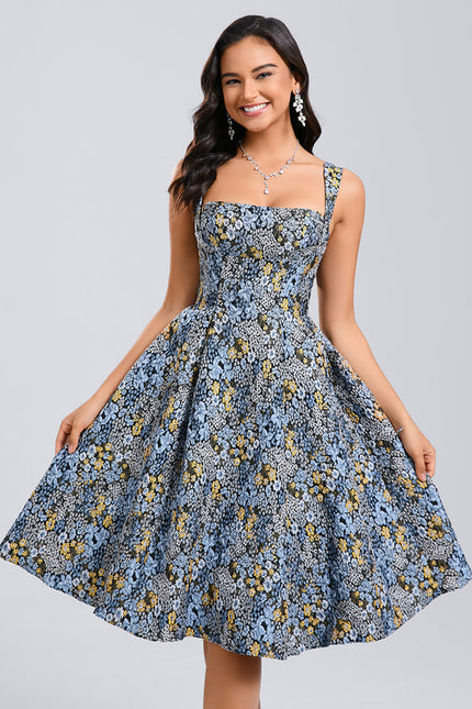 Robe Trapèze Jacquard Lumineuse - gallery 4