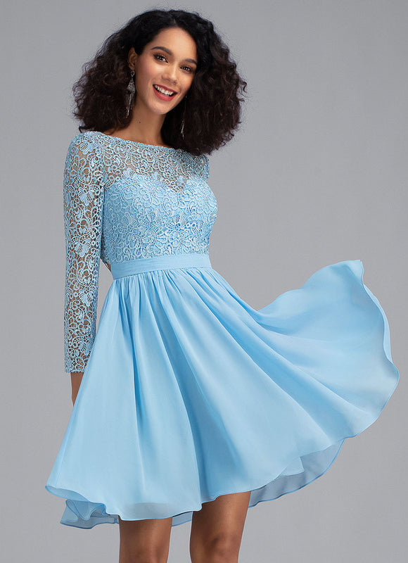 Robe Trapèze Courte Festive - gallery 1