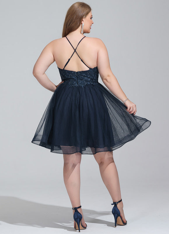 Robe Trapèze Éclat Tulle Cristal - gallery 7
