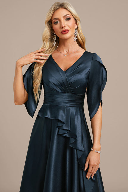 Robe Trapèze Vaporeuse Émeraude - gallery 1