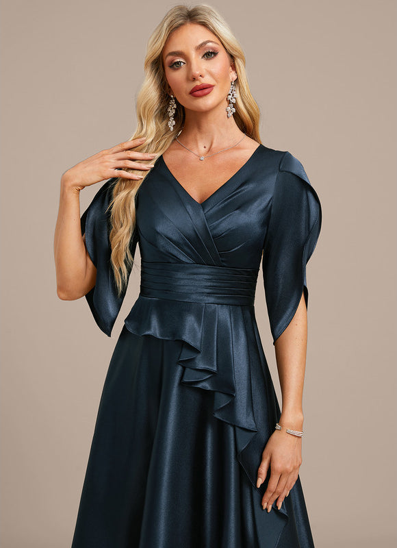 Robe Trapèze Vaporeuse Émeraude - gallery 1