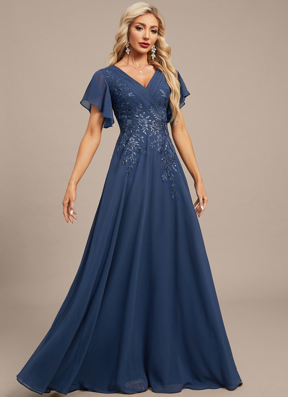 Robe Trapèze Lueur Azurienne - gallery 6