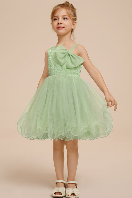 Robe Trapèze Verte Éclosion - gallery 1