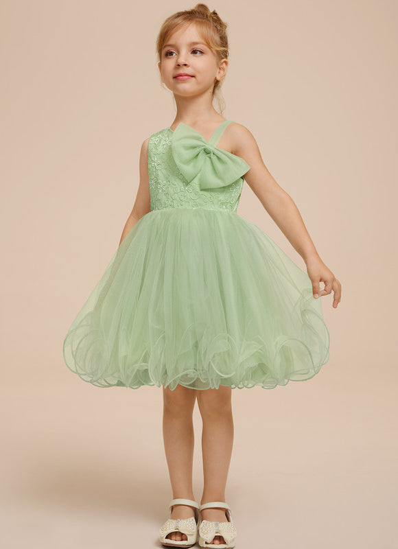 Robe Trapèze Verte Éclosion - gallery 1