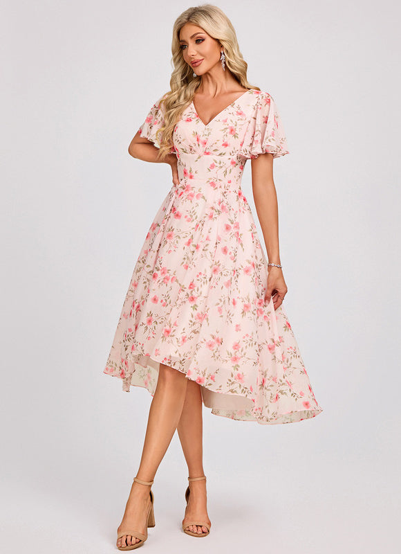 Robe Trapèze Fluide Asymétrique - gallery 2