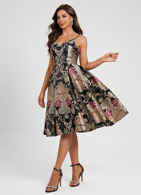 Robe Trapèze Flamme Royale - gallery 5