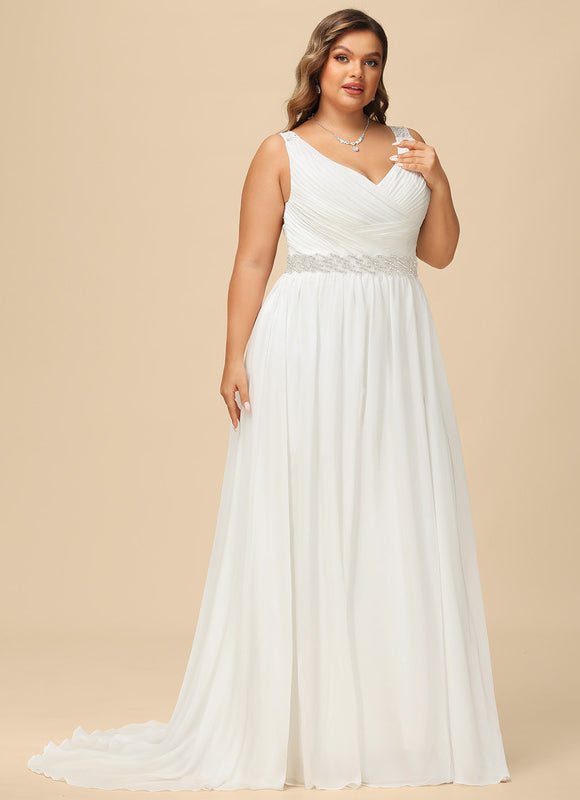 Robe Trapèze Nuptiale Légère - gallery 6