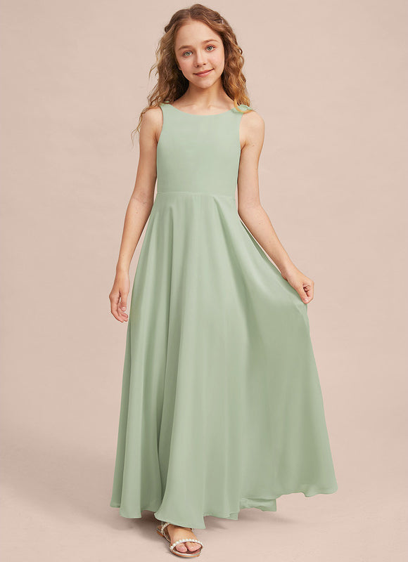 Robe Trapèze Bleu Doux Éclat - gallery 3