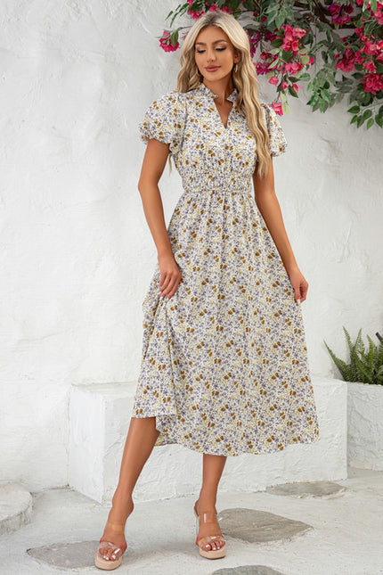 Robe Trapèze Midi Botanique - gallery 6