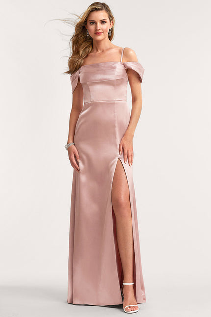 Robe Trapèze Satinée Cascade - gallery 1