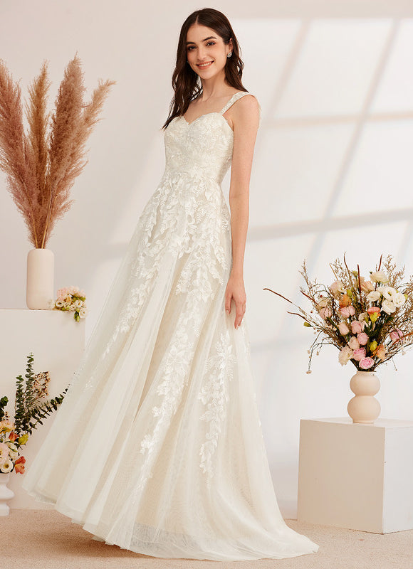 Robe Trapèze De Mariée Enchantée - gallery 3