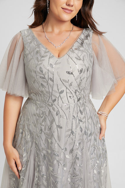 Robe Trapèze Brume Argentée - gallery 9