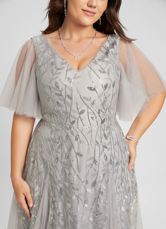 Robe Trapèze Brume Argentée - gallery 9