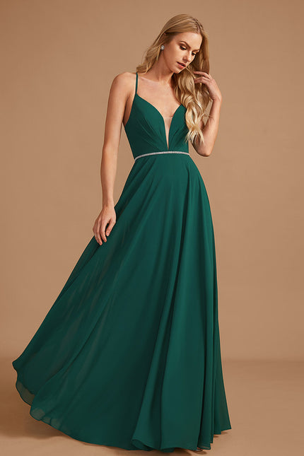 Robe Trapèze Élégance Émeraude Légère
