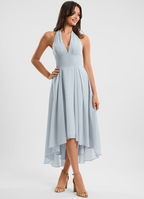 Robe Trapèze Flottante Verte - gallery 2
