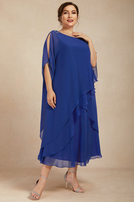 Robe Trapèze Bleu Cascade Chic - gallery 8