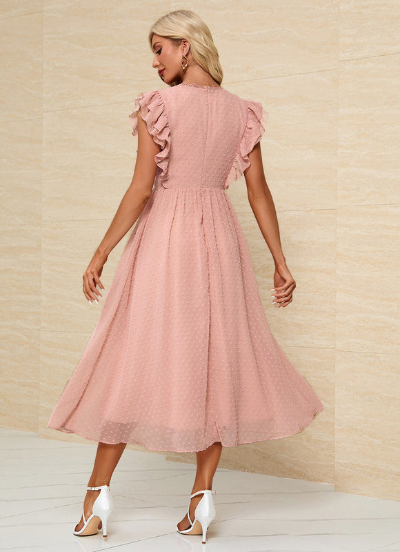 Robe Trapèze Nuageuse Élégante - gallery 1