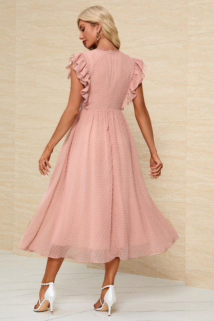 Robe Trapèze Nuageuse Élégante - gallery 1