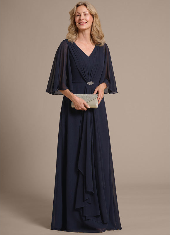 Robe Trapèze Nuit Marine Chic - gallery 4