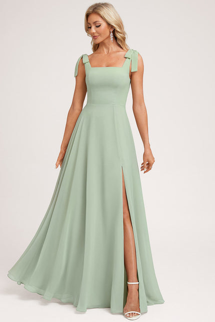 Robe Trapèze Élégance Verte - gallery 8