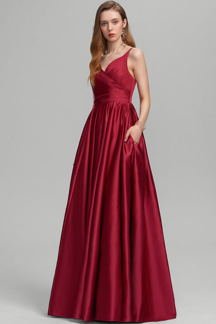 Robe Trapèze Éclat Satiné Doré - gallery 1
